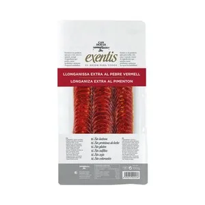 CAN Duran Longaniza al Pimenton de Categoria Extra, Cortada en Finas Lonchas CAN Duran Exentis 100 G. 80 G