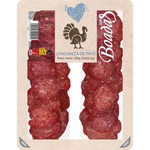 Longaniza de Pavo 2 X 62,5 Gr