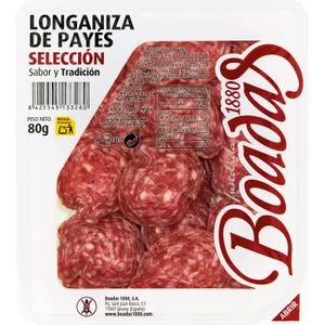 Longaniza de Payés 80 Gr
