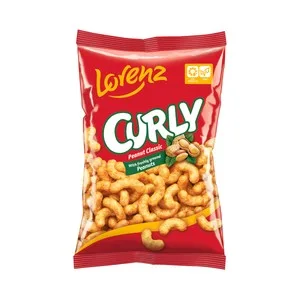 Lorenz Curly Snack Maiz y Cacahuete con Forma de Gusanito 150 G. 120 G