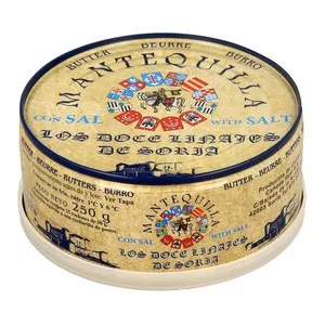 LOS Doce Linajes de Soria Lata de Mantequilla con Sal los Doce Linajes de Soria 250 G.