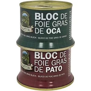 Lote con 1 Bloc de Foie de Pato + 1 Bloc de Foie de Oca Lata 130 G Martiko