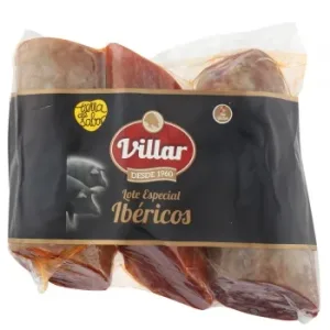 Lote de Ibéricos Lomo, Chorizo y Salchichón Villar sin Gluten 825 G