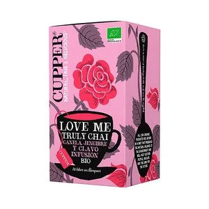 Cupper Love My Truly Chai Infusión de Canela, Raíz de Jengibre y Clavo Ecológicos 20 Uds. 44 G.