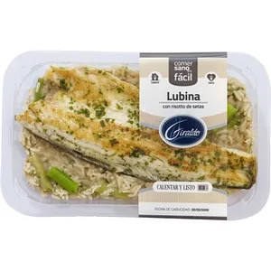 Lubina con Risotto de Setas Giraldo