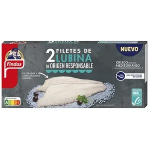 Lubina en Filetes 2 Unidades Criado en el Mar Mediterráneo Findus