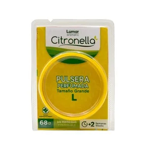 Lumar Pulsera de Citronela Talla L.