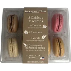 Macarons Clásicos 8 Unidades LES Macarons de Olivier