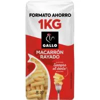 Macarrón Rayado Gallo, Paquete 1 Kg