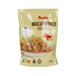 Producto Alcampo Macarrones a la Boloñesa 142 G. 163 G
