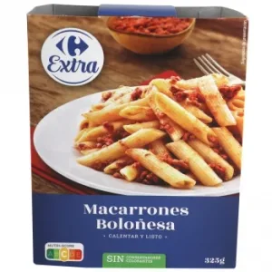 Macarrones Boloñesa Carrefour el Mercado 280 G
