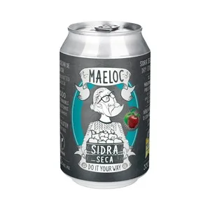 Maeloc Cider Seca de Manzana Cosechadas en Galicia Lata de 33 Cl. 330 UD