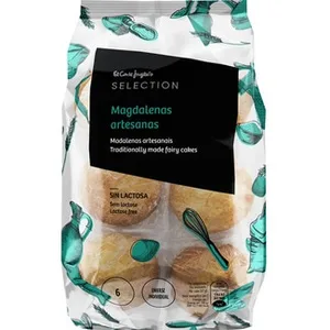 Magdalenas Artesanas sin Lactosa 6 Unidades Envasadas Individualmente el Corte Ingles Selection