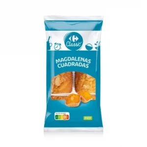 Magdalenas Cuadradas Carrefour Classic 12 Ud.