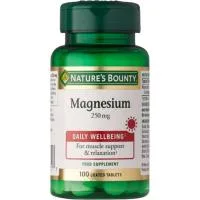 Magnesio 250 Mg Nature's Bounty, Bote 100 Uds