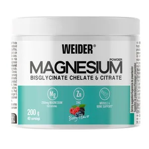 Weider Magnesio en Polvo Sabor Arándanos 200 G.