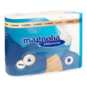 Magnolia Papel Higiénico 9 Rollos 4 Capas 9 UD