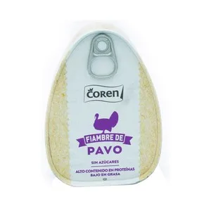 Coren Magro de Pechuga de Pavo Cocido Lata de 220 G.