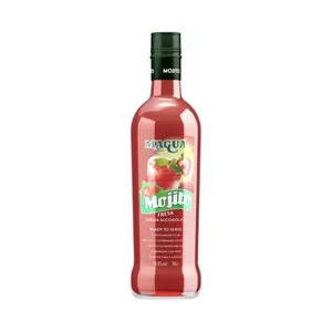 Magua Mojito de Fresa (ron, Zumo de Lima, Azucar, Fresas y Menta), Listo para Servir Magua Botella de 70 Cl. 700 ML