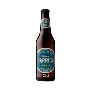 Mahou Barrica Cerveza Rubia Envejecida en Barrica, Bourbon Botella 33 Cl. 330 ML