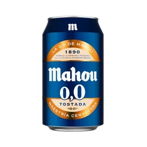 Mahou Cerveza Tostada 0.0 % Alcohol Lata 33 Cl. 330 ML