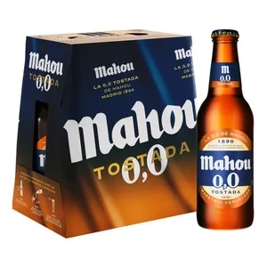 Mahou Cervezas 0,0 % Tostadas Pack 6 Uds. X 25 Cl 1500 ML
