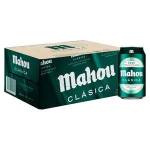 Mahou Clasica Cervezas Pack de 12 Latas de 33 Cl. 3960 ML