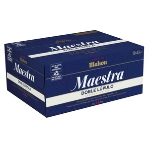 Mahou Maestra Cervezas Tostadas Doble Lúpulo Pack 12 Uds. X 33 Cl. 3960 ML