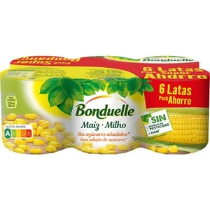 Maíz Dulce en Grano Pack 6 Bonduelle