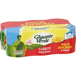 Maíz Dulce en Grano Pack 6 Gigante Verde