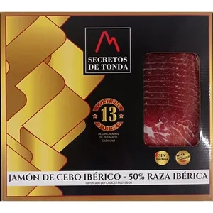 Maletín de Jamón de Cebo Ibérico 50% Raza Ibérica Contine 13 Sobres X 70 G sin Gluten sin Lactosa Secretos de Tonda 910 G