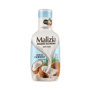 Malizia Gel para Baño o Ducha con Leche de Coco 1 L. 1000 ML