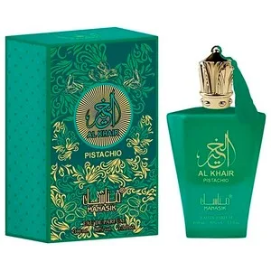 Manasik al Khair Pistacho Eau de Parfum (agua de Perfume) Arábe Unisex 100 Ml.