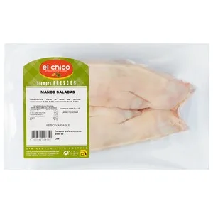 EL Chico Manitas Saladas de Cerdo, sin Gluten ni Lacteos, Envasadas al Vacio 375 G