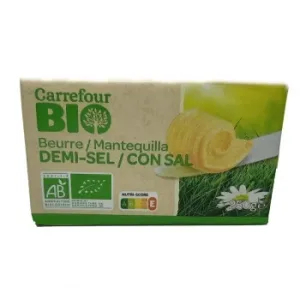 Mantequilla con Sal Ecológica Carrefour BIO 250 G