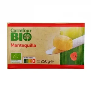 Mantequilla sin Sal Ecológico Carrefour Bio 250 G.