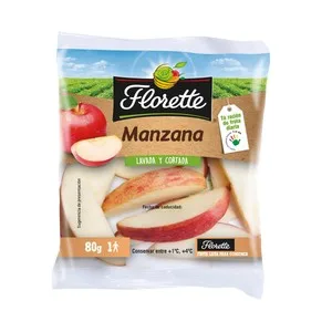 Manzana Lavada y Cortada Florette 80 Gramos