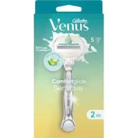 Máquina Comfortglide Sensitive 5h +1 Recarga Venus, Pack 1 Ud