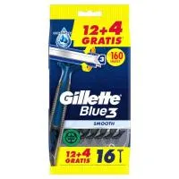Máquina Desechable Blue 3 Gillette, Bolsa 12+4 Uds