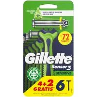 Máquina Sensor 3 Sens Gillette, Pack 4+1 Uds