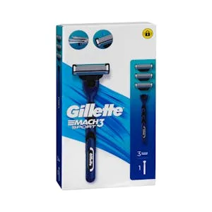 Maquinilla de Afeitar Recargable Gillette Mach Sport 3 Hojas 1 UD