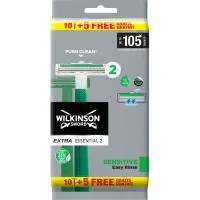 Maquinilla Desechable Wilkinson Extra 2 Sensitive, Pack 15 Uds