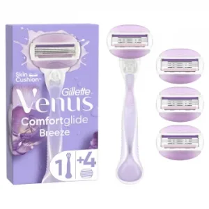 Maquinilla Venus Comfortglide Breeze Gillette + Recambio 4 Ud.