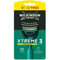 Maquinilla Wilkinson Xtreme 3 Sensitive, Pack 4+2 Uds