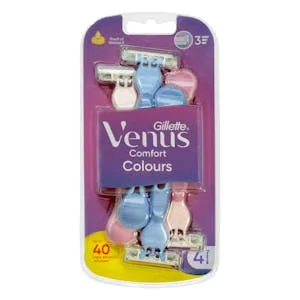 Maquinillas Depilación Desechables Gillette Venus 3 Hojas Colors 1 UD