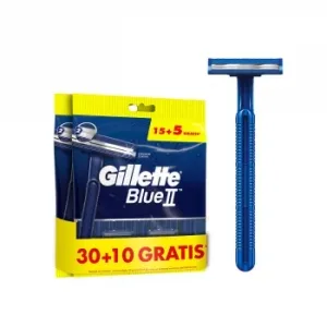 Maquinillas Desechable para Hombre Blue II Gillette 30 Ud.