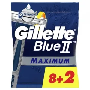 Maquinillas Desechables Blue II Maximum Gillette 8 Ud.