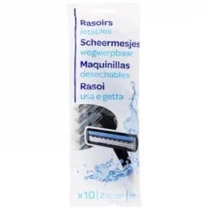 Maquinillas Desechables para Hombre 2 Hojas 10 Ud.