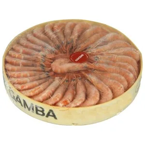 Maresmar Gamba Cocida y Ultracongelada, Presentada en Estuche de Madera Maresmar 500 G. 400 G