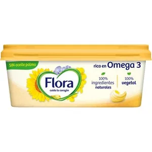 Margarina Original Rica en Omega 3 sin Aceite de Palma sin Gluten sin Lactosa Flora